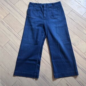 Pilcro The Skipper Jean by Anthro Dark wash.  Size 33.